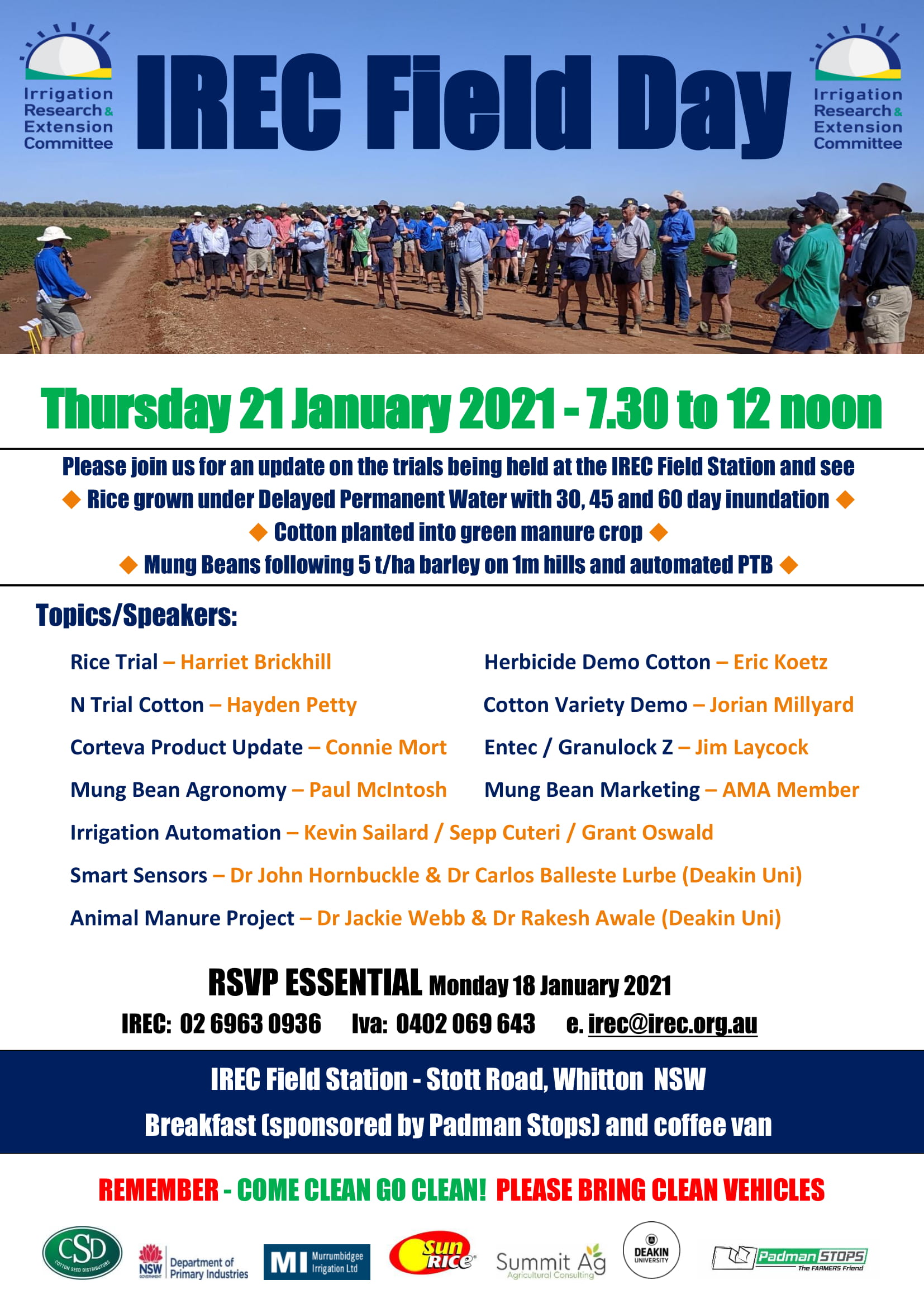 2021 IREC Field Day Flier 21st January 1