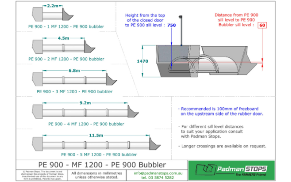 PE 900 Maxi 1200 Bubbler 900