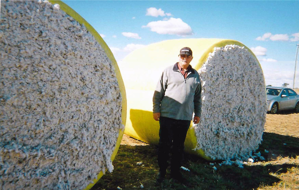 John doing some Cotton Research & Development